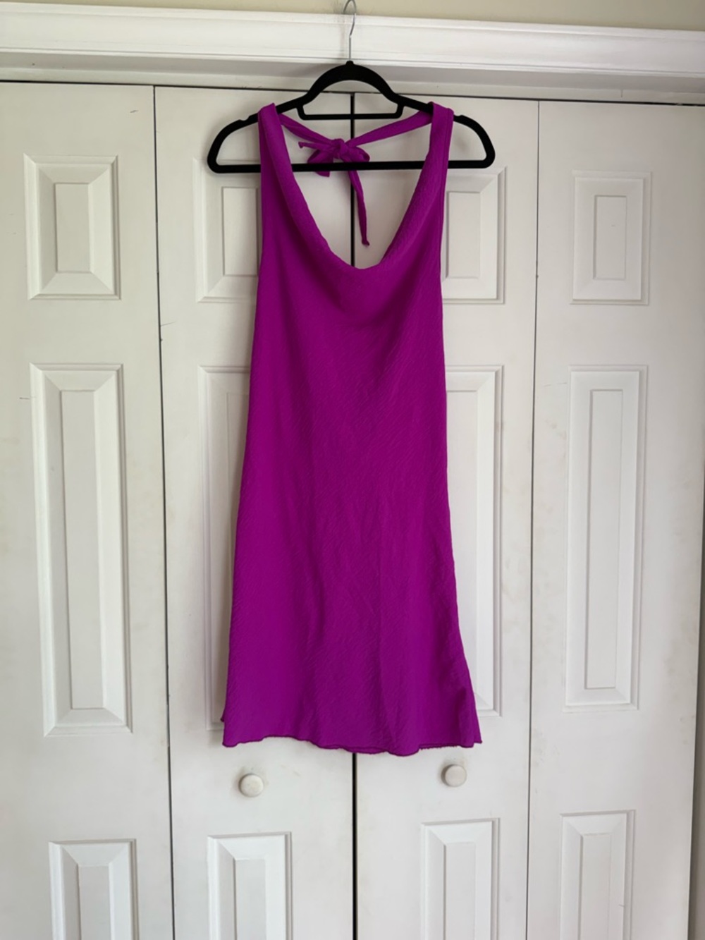 See You Monday Women’s Halter Mini Pink/Purple Party Cocktail Dress Size L